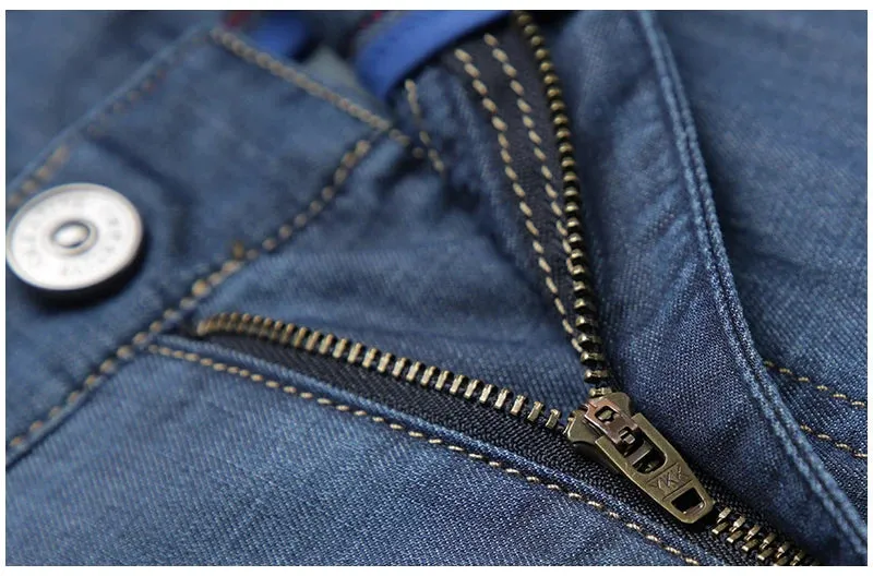 Breathable Mid-Straight Jeans Pants