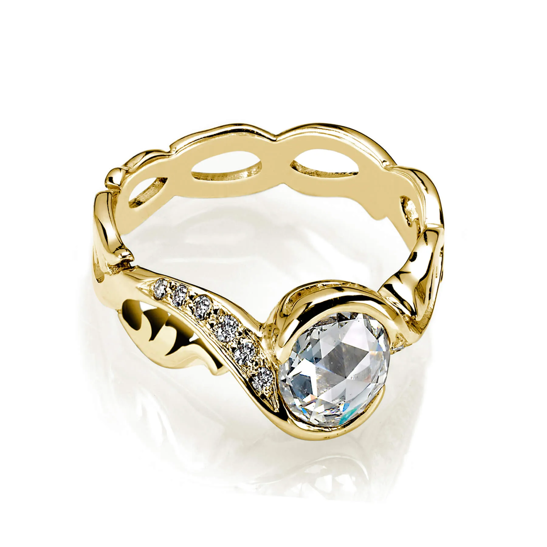 Edgy Diamond Engagement Ring