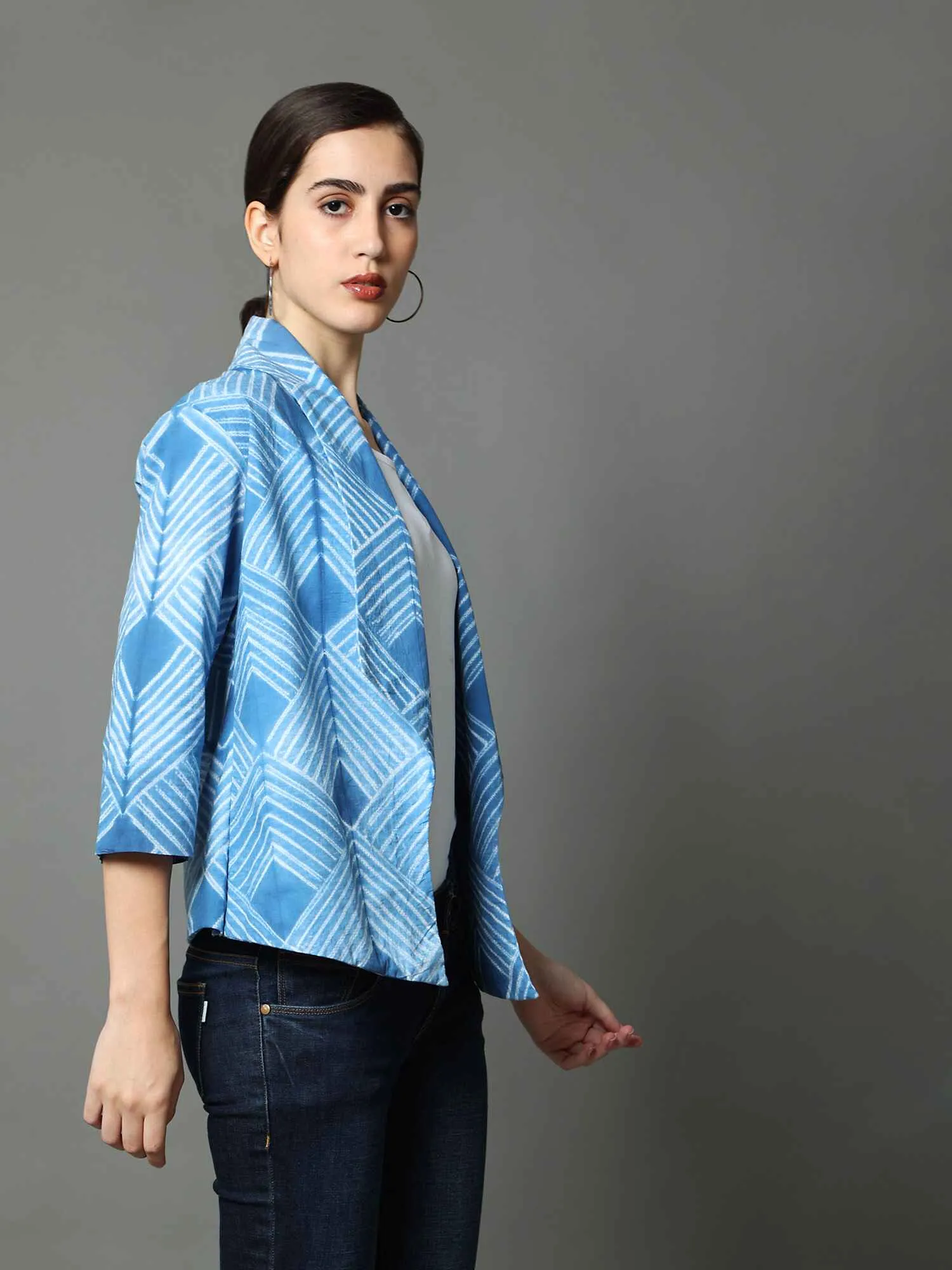 Edgy Shibori Coat