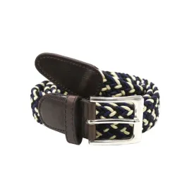 Heritage Braid Belt Navy Black Cream Mix 04