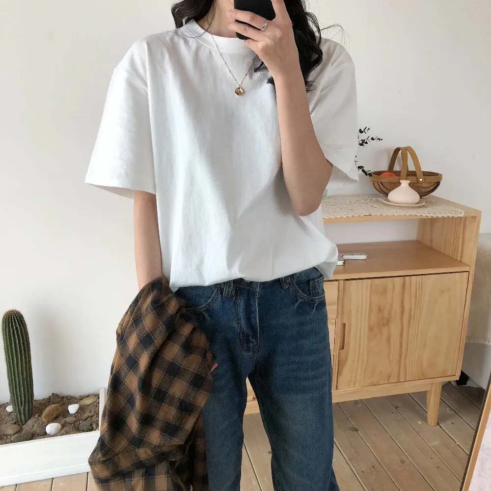 Natural Colors Basic Loose Shirt