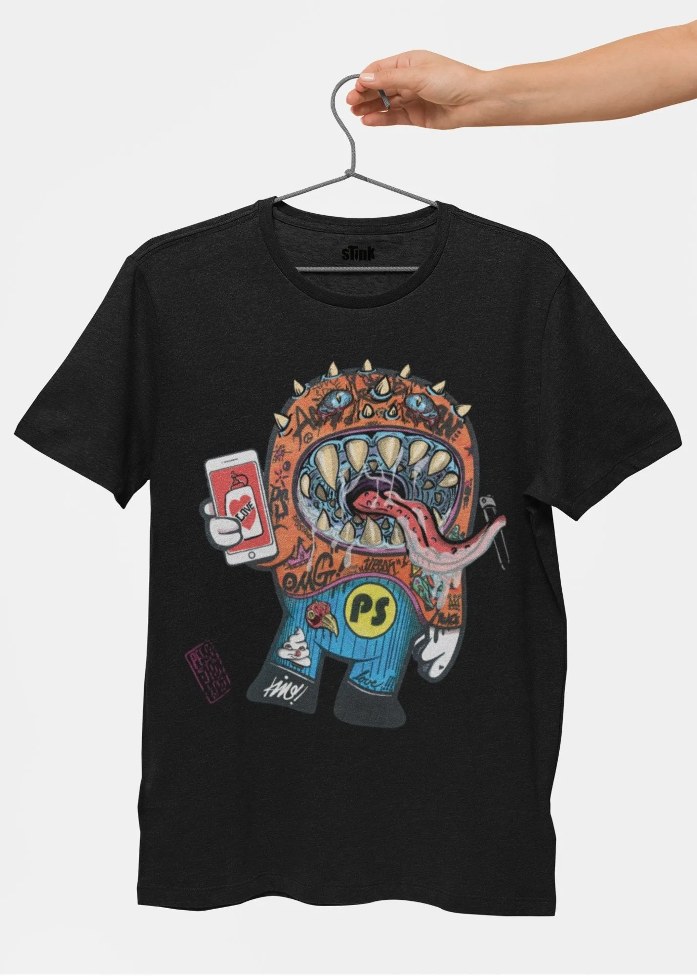 ST!NK artists Planaetselfie & Pegastickm - Men Shirt