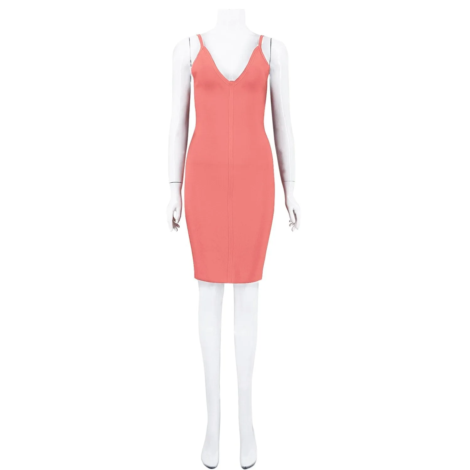 Winnal Women's Strap Midi Bandage Dress Length Party Solid Prom Bodycon Dress